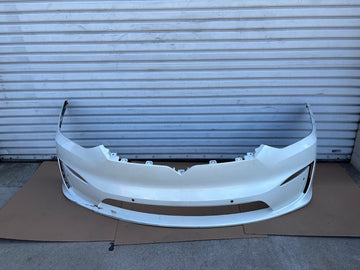 ✅ 2021+ Tesla Model S MS Front Bumper Cover White In Protection Film /cracked