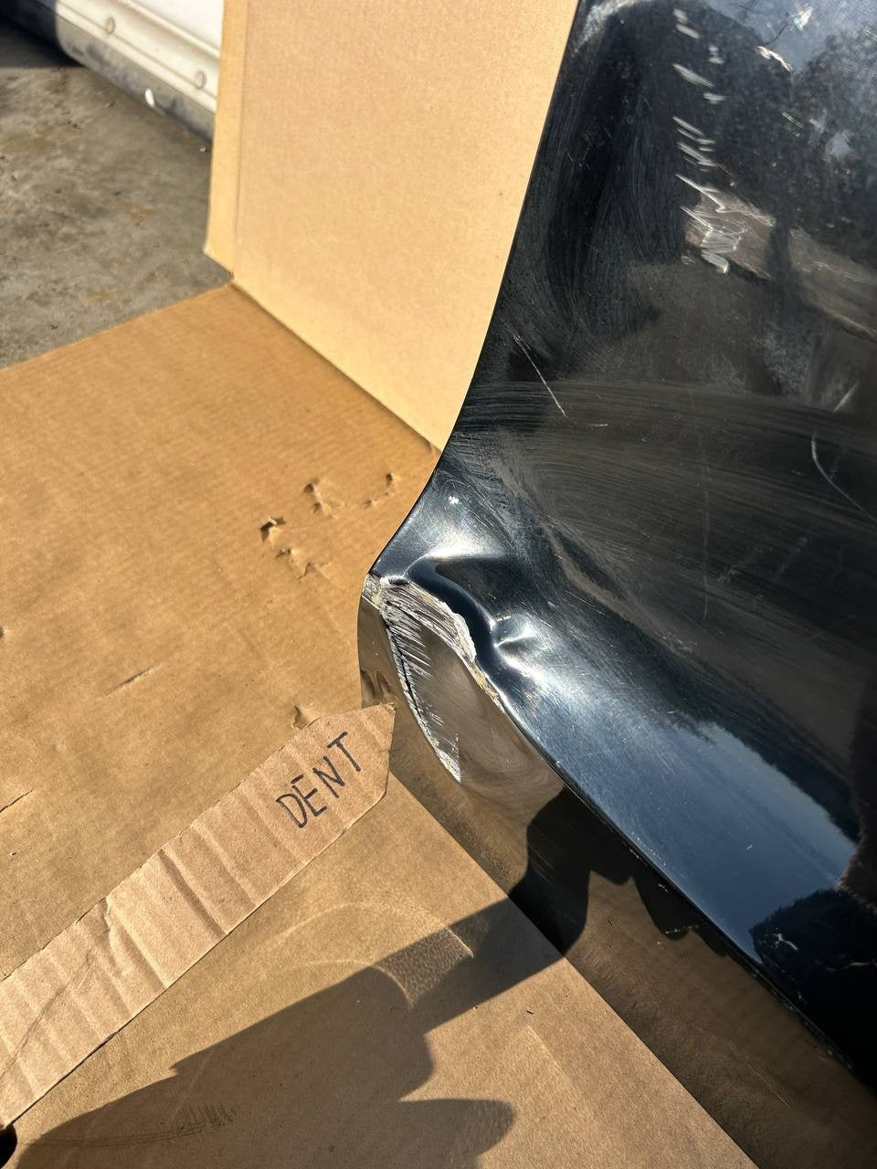 ✅17-23 Tesla Model 3 Front Right Passenger Side Door Shell Black 1090612 w/dent