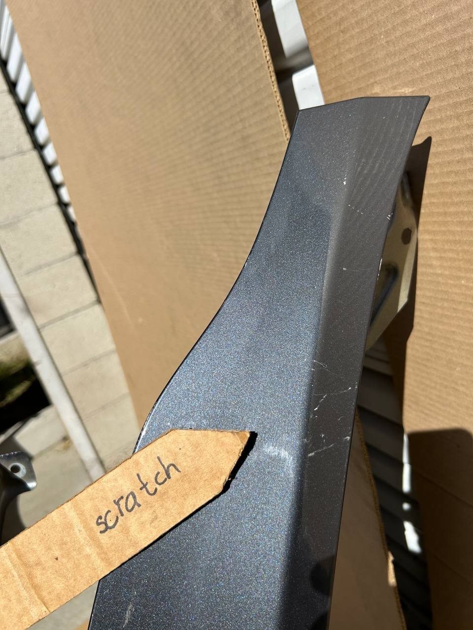 ✅2017-2024 Tesla Model Y Front Left Driver Side Fender w/dent and scratches