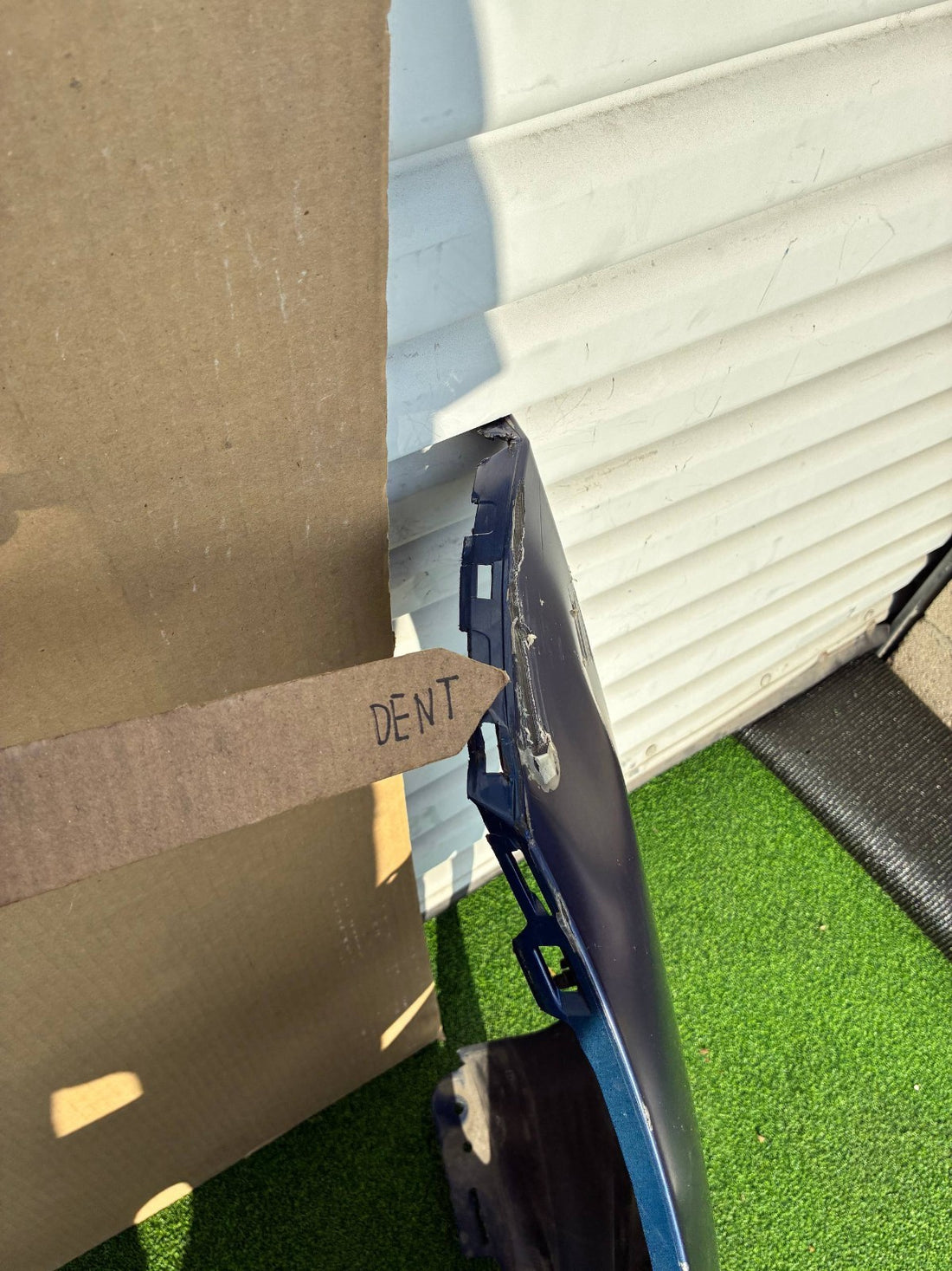 ✅ 2021+ Tesla Model S MS Front Bumper Cover Blue No Sensors 1750101 w/scratches