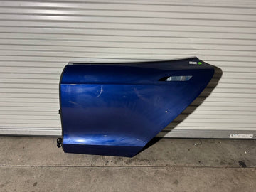 ✅12-20 OEM Tesla S Rear Left Driver Side Door Shell Blue Panel w/scratch