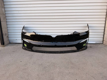 ✅21+ Tesla Model X Front Bumper Cover Balck  w/Sensor Holes w/scratches