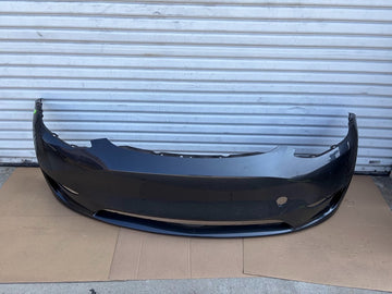 ✅20-23 Tesla Model Y Front Bumper Cover Gray No Sensors /scratched