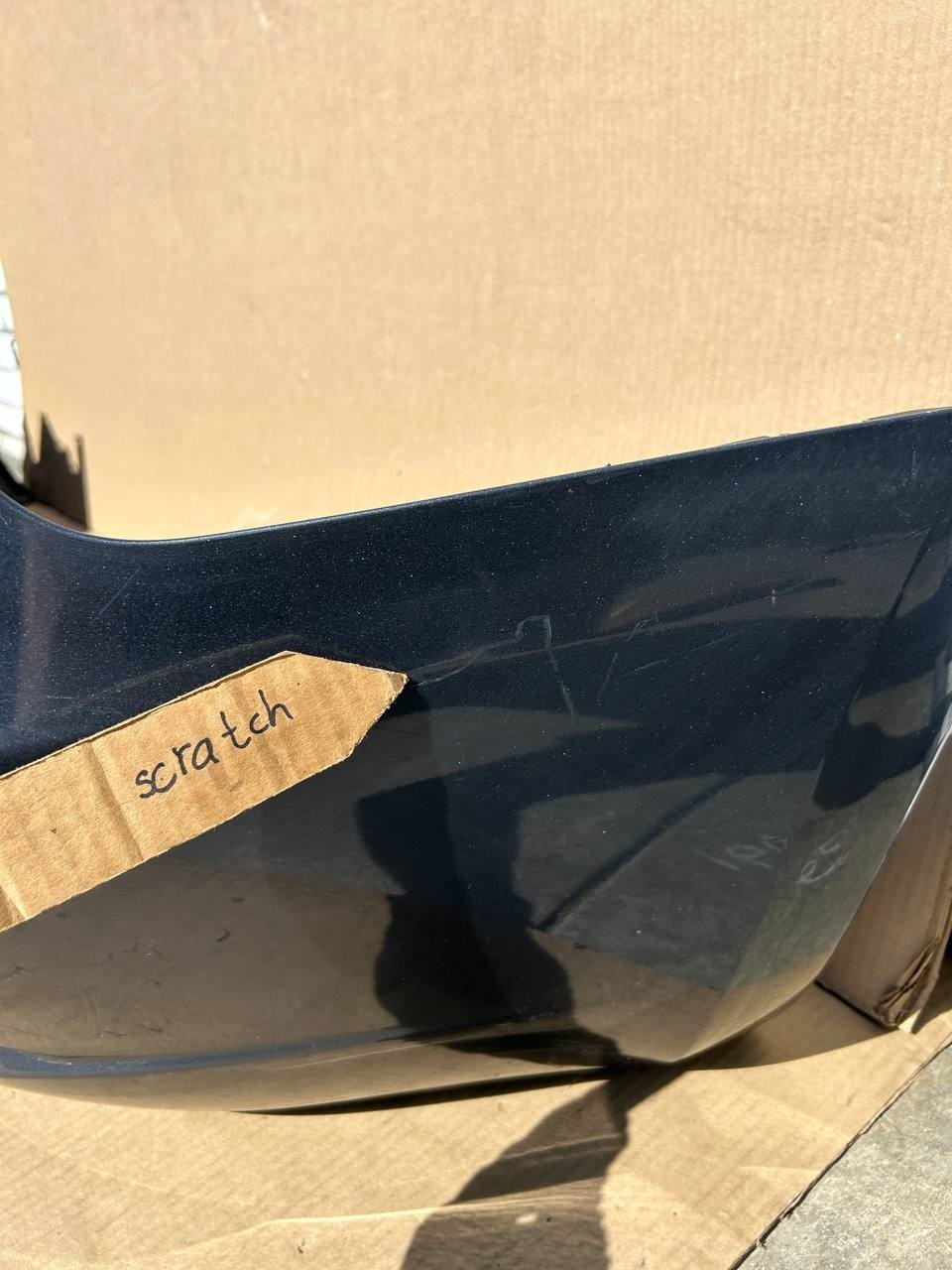 ✅2021-2023 Tesla Model 3 Rear Bumper Cover Gray w/scratches