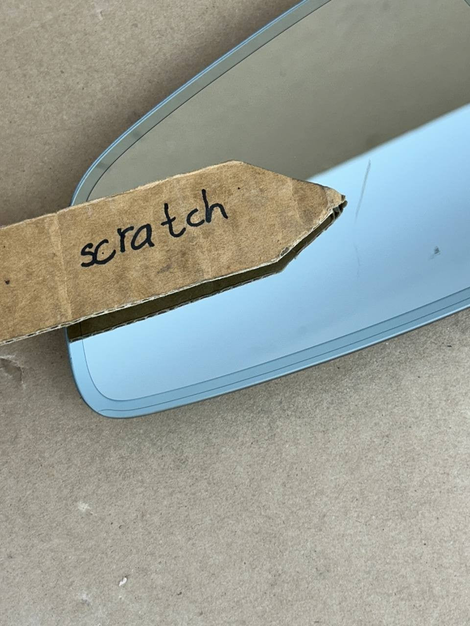✅ 21+ Tesla Model X Left Driver Door Mirror Glass OEM 925-2021-001 w/scratch