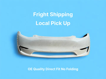 ✅ 2020-2023 Tesla Model Y Front Bumper Cover Oem White No Sensor /broken
