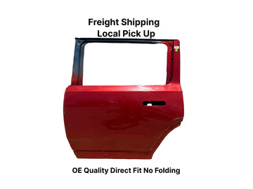 ✅2022-2024 Rivian R1S Rear Left Driver Door Shell Red OEM w/dent and scratches