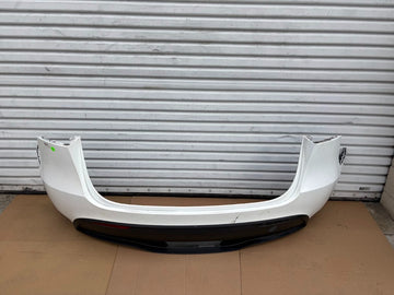 ✅22-24 Tesla Model Y Rear Bumper Cover White Kit 1493735-TX-A /no sensors /crack