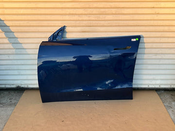 ✅2020-2024 Tesla Model Y Left Front Side Door Shell Blue OEM w/dent