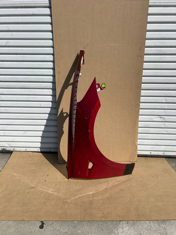 ✅2017-2023 Tesla Model 3 Front Right RH Side Fender Red w/dent and scratches
