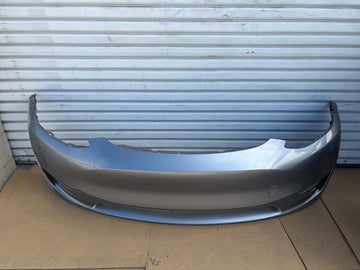 ✅20-23 Tesla Model Y Front Bumper Cover Silver No Sensors 1493736 /scrtatched