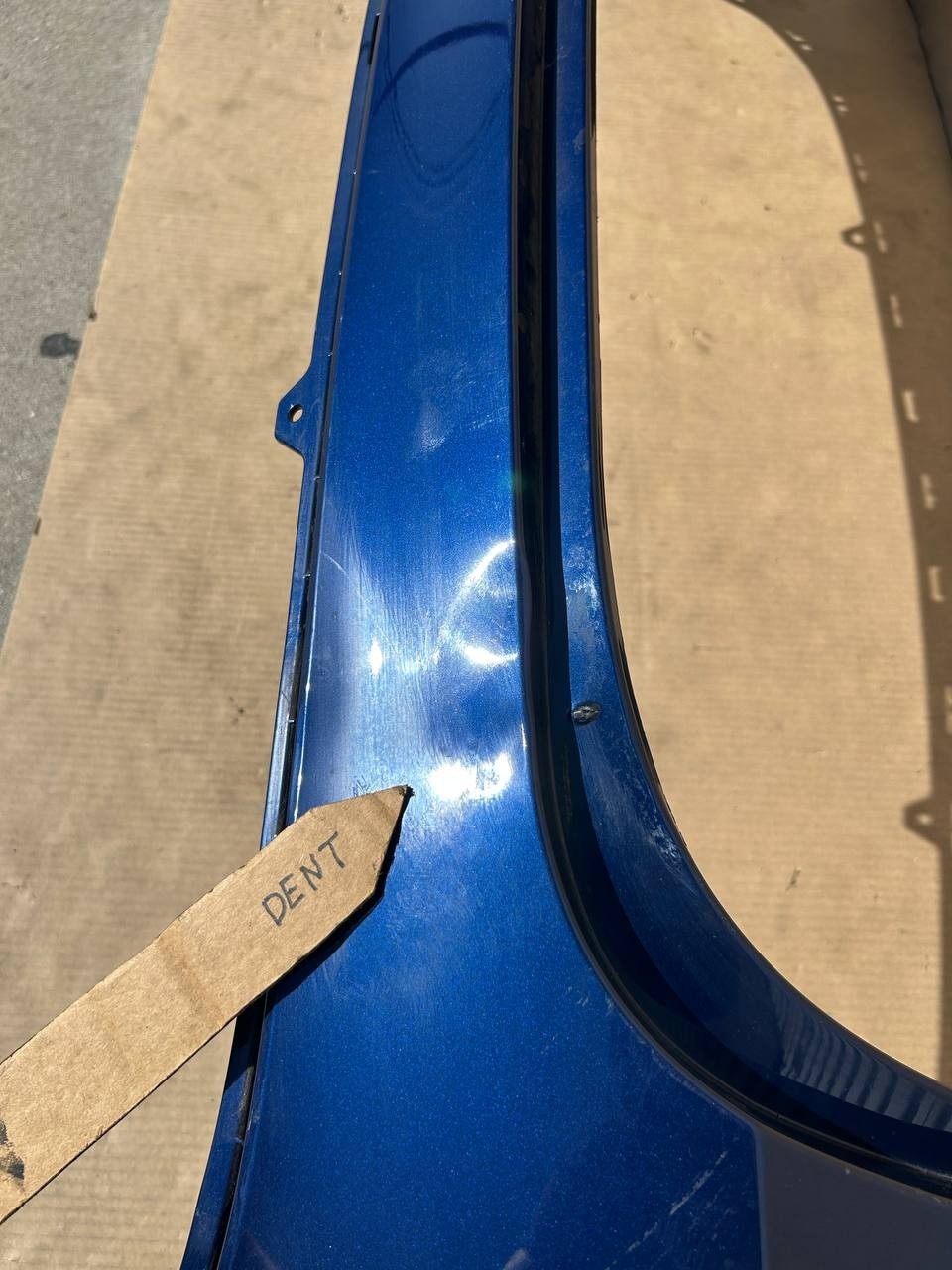 2020-2023 Tesla Model Y Rear Bumper Cover Blue 1494005-00-B OEM w/dent