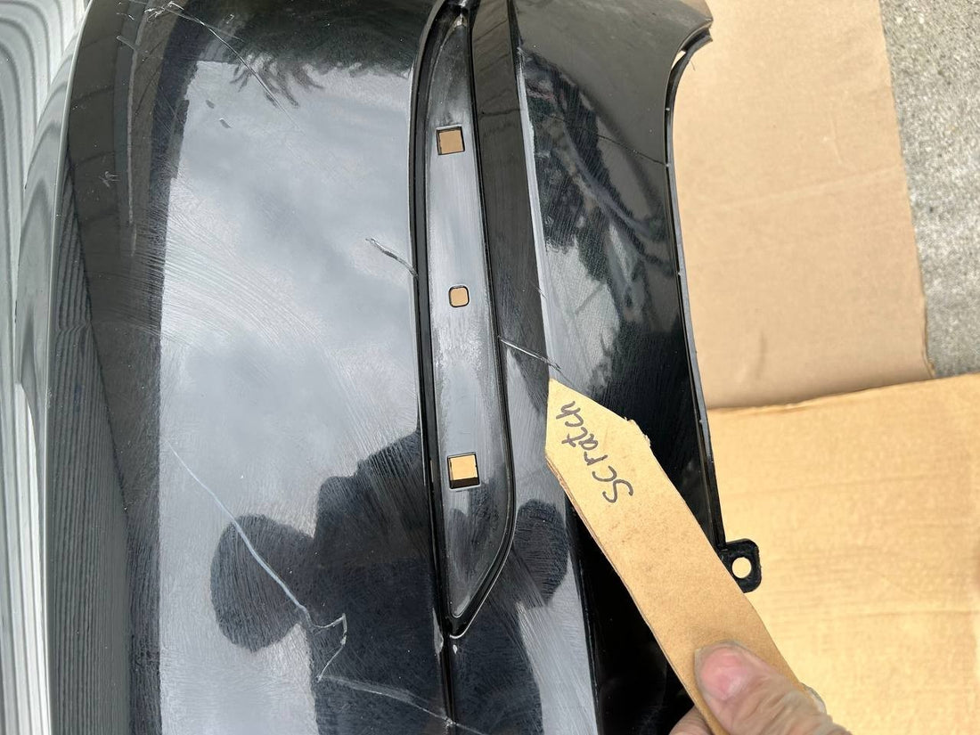✅2021-2023 Tesla Model 3 Rear Bumper Cover Black No Sensors w/scratches
