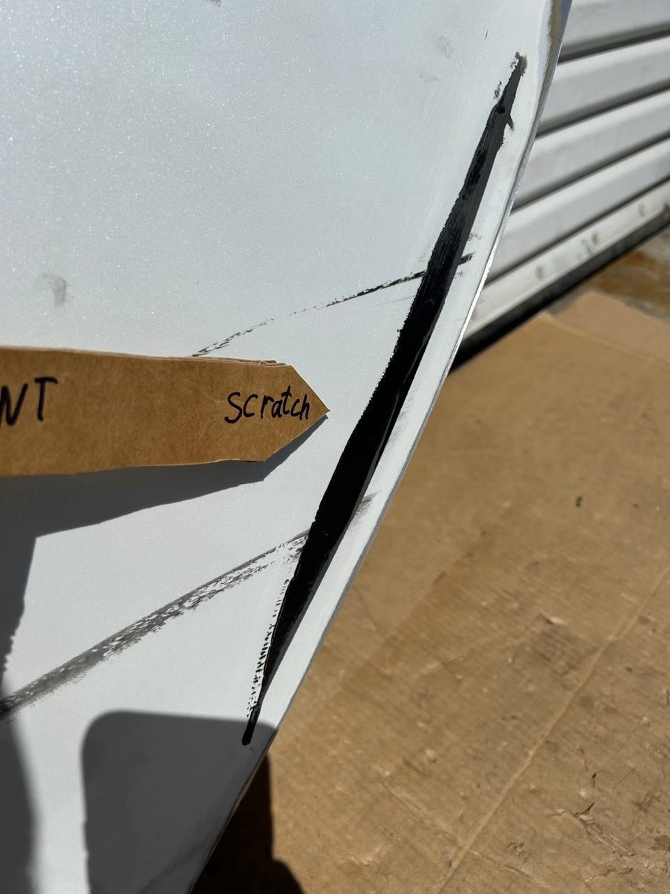 ✅ 2024 Tesla Model 3 Rear Left Door Shell White w/scracthes