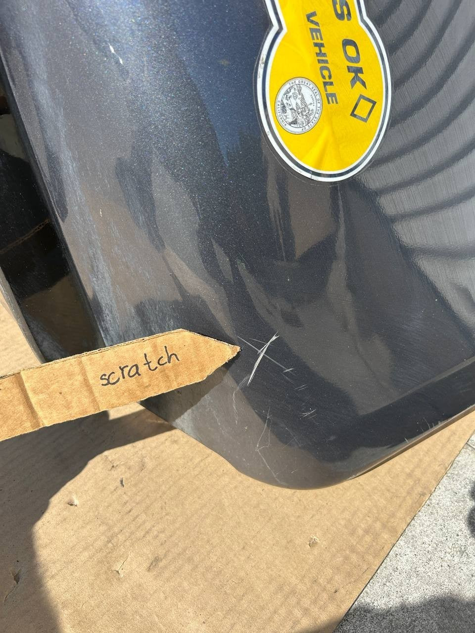 ✅21+ Tesla Model S MS Rear Bumper Cover OEM w/scratches