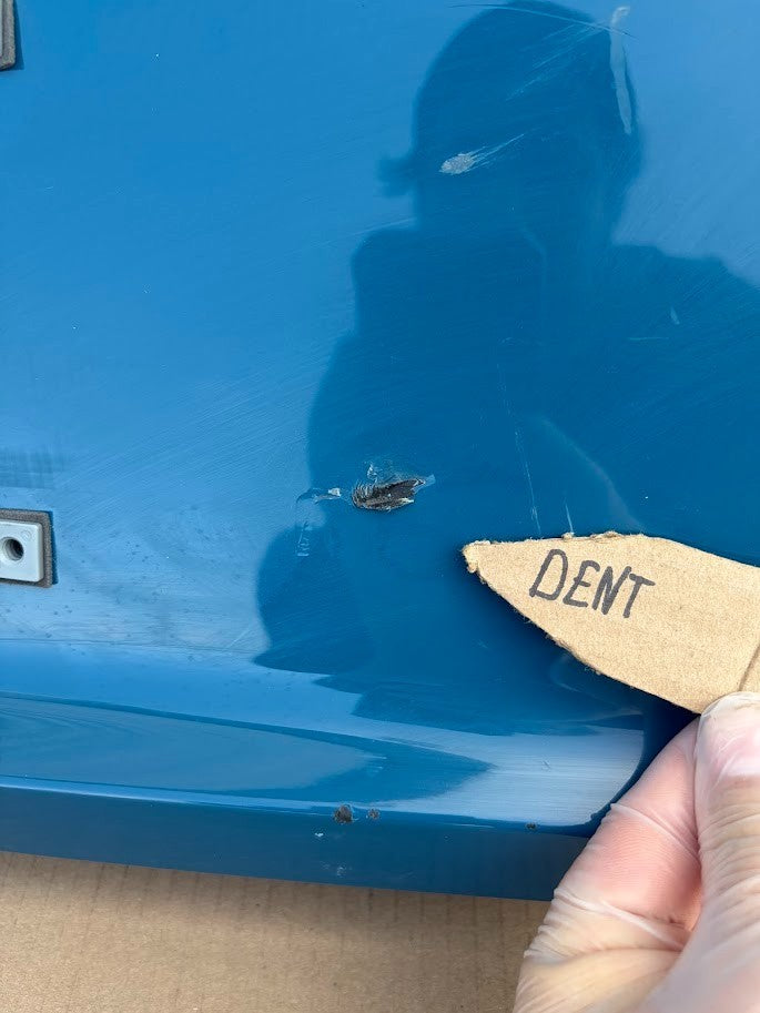✅22-24 Rivian R1S Rear Lower Tailgate Inner Lid Panel Blue PT00015555 /dented