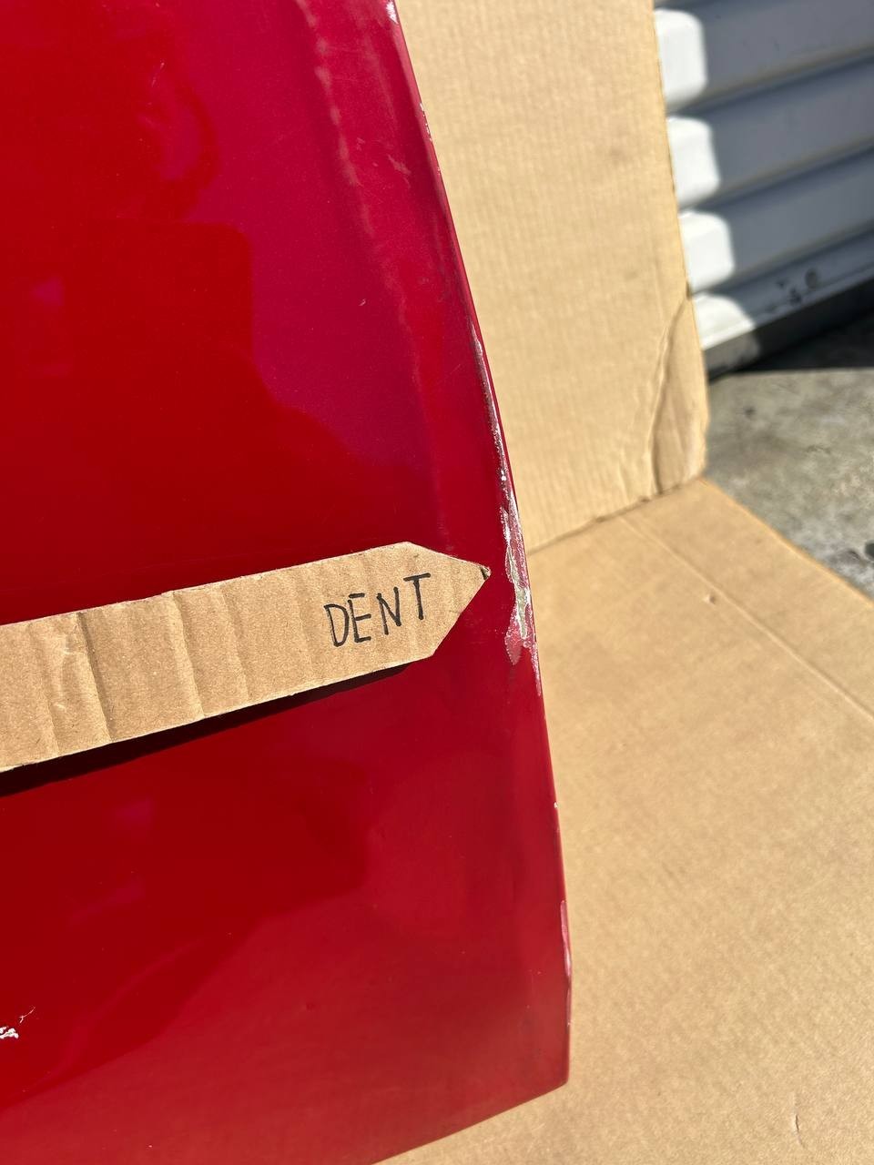 ✅20-24 Tesla Model Y Front Right Side Door Shell Red OEM 1483538-00-D w/dent