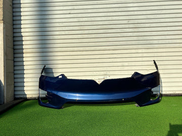 ✅ 2016-2020 Tesla Model X MX Front Bumper Cover Blue w/scratches