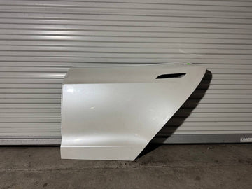 ✅12-20 OEM Tesla S Rear Left Driver Side Door Shell White Panel w/chip