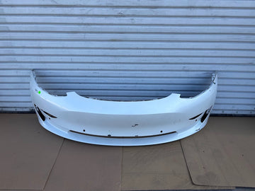 ✅2017-2023 Tesla Model 3 Front  Bumper Cover White w/Sensor Holes /cracked