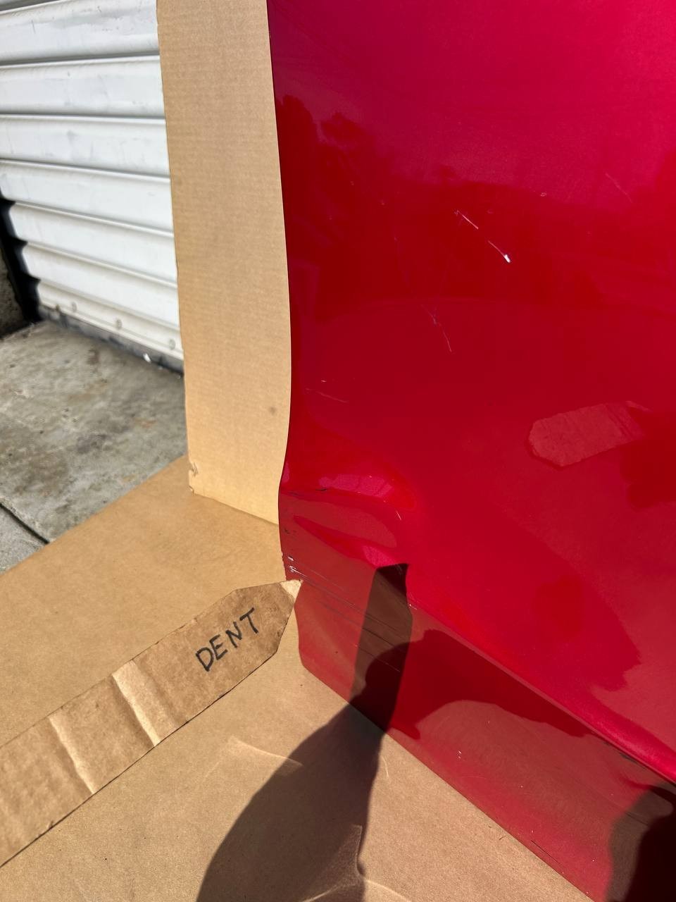 ✅2020-2024 Tesla Model Y Right Front Side Door Shell Red OEM w/dent