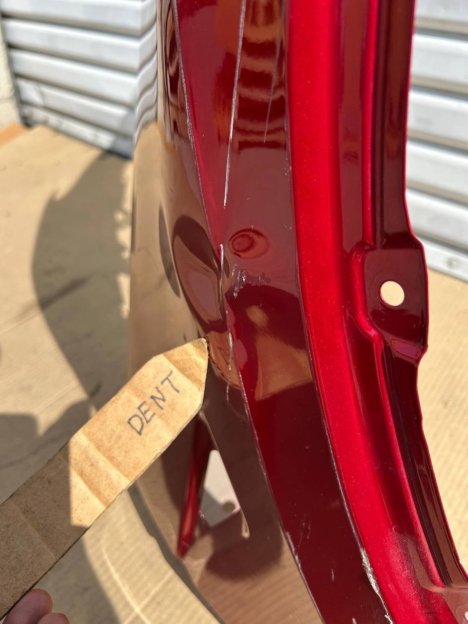 ✅ 2017-2024 Tesla Model Y Front Right Fender Red OEM w/dent and scratches
