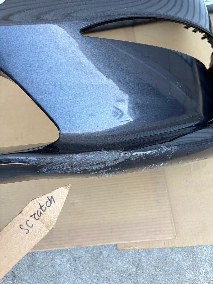 ✅21-25 Tesla Model S Front Bumper Cover No Sensors Gray OEM /scratched