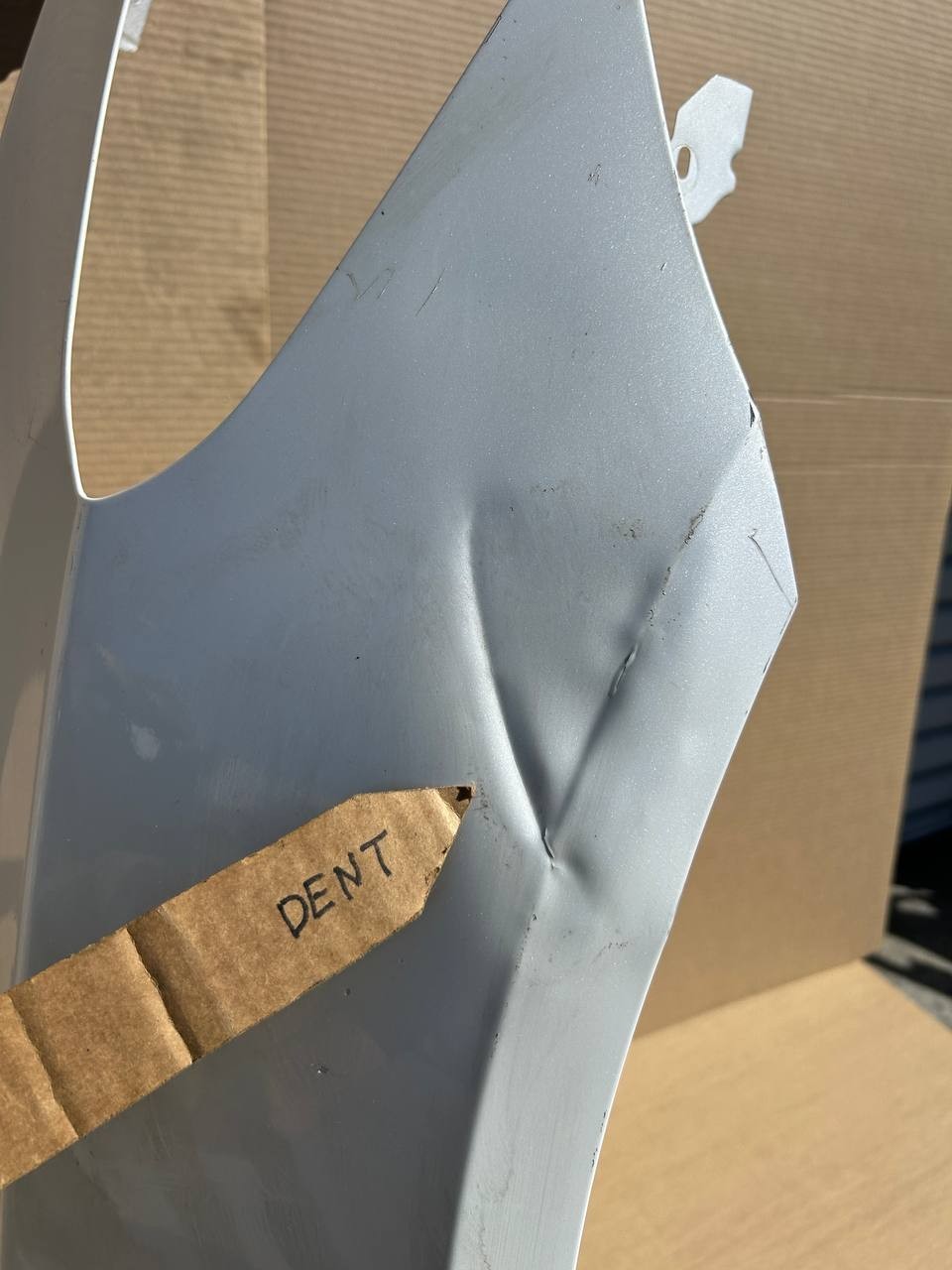 2017-2023 Tesla Model 3 Front RH Passenger Side Fender w/dent and scratch