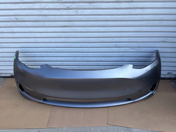 ✅20-23 Tesla Model Y Front Bumper Cover Silver No Sensors /scratched