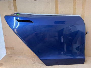 ✅12-15 OEM Tesla S Rear Right Side Door Shell Blue Panel 6006566 /scratched