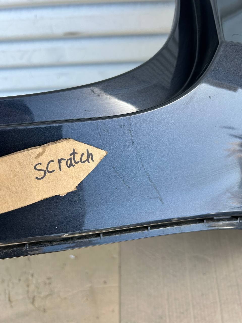 ✅ 22-23 Tesla  Model Y Rear Bumper Cover No Sensors Gray 1493735 w/scratches