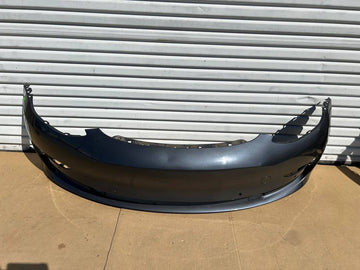 ✅ 17-23 Tesla Model 3 Front Bumper Cover Gray w/Sensor Holes OEM w/ dent