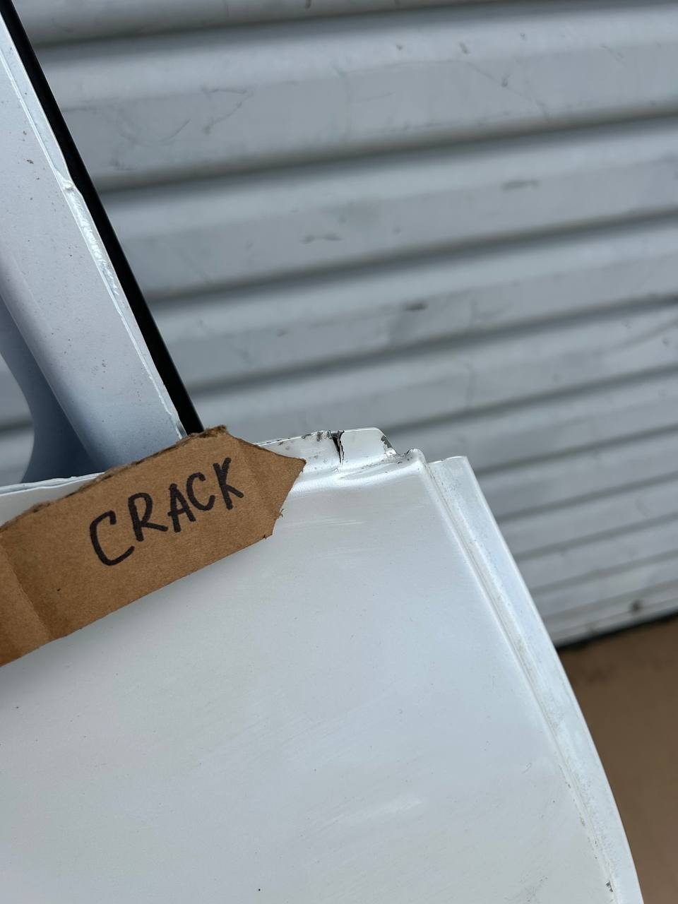 ✅ 22-24 Lucid Air Rear Right Side Door Shell White w /damaged