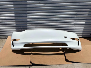 ✅2017-2023 Tesla Model 3 Front  Bumper Cover White No Sensors