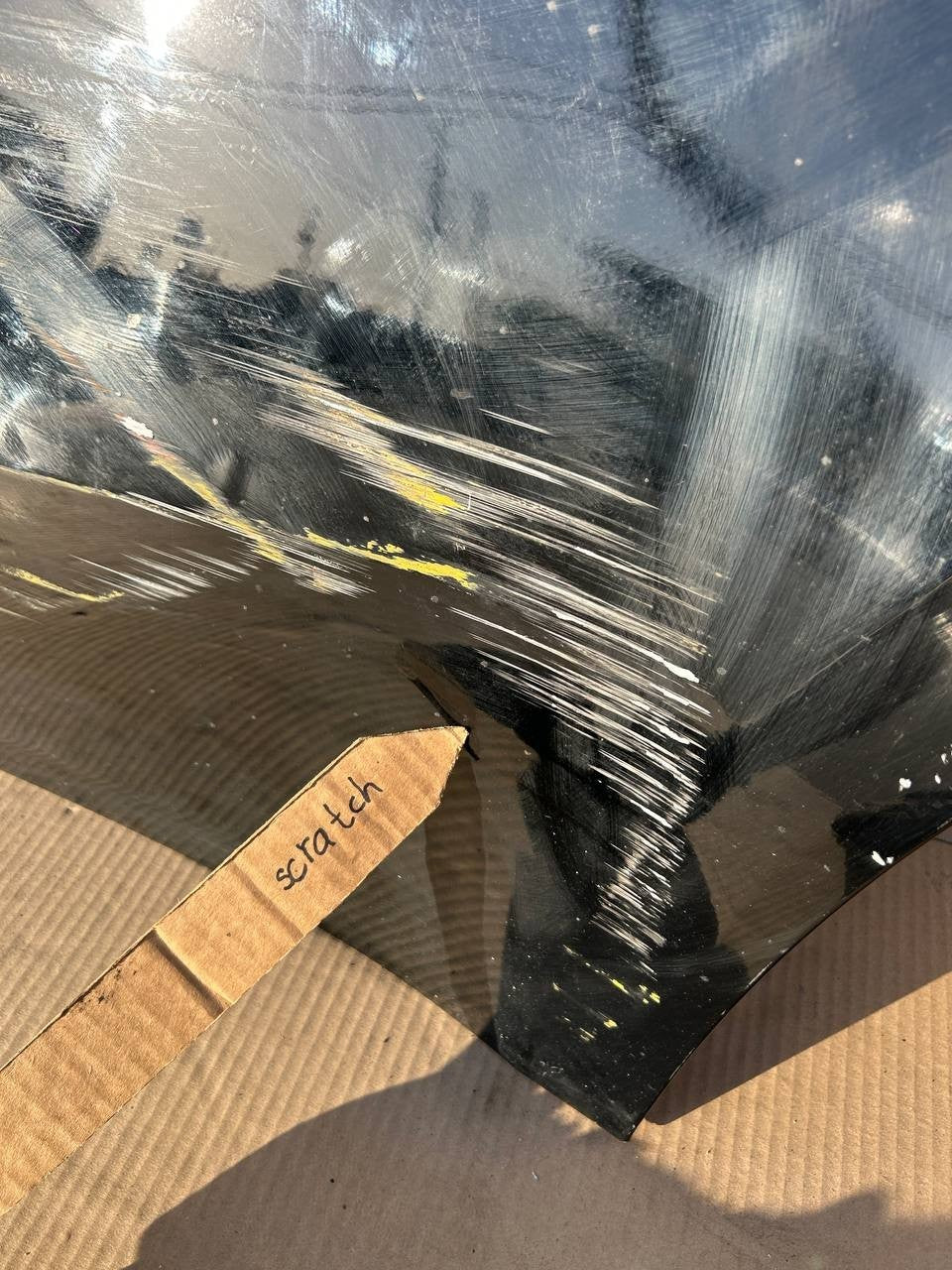 ✅2020-2023 Tesla Model Y Rear Left Door Shell Skin Black OEM w/ scratches