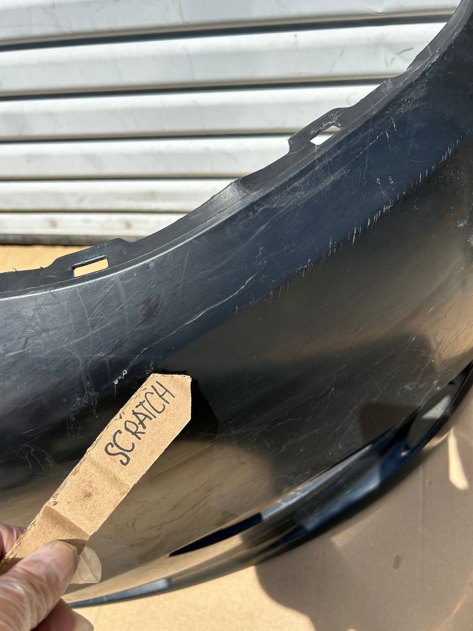 ✅20-24 Tesla Model Y Front Bumper Cover No Sensors Unpainted w/scratches