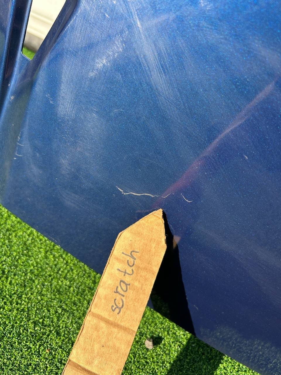✅12-20 Tesla Model S Front Right Side Fender Shell Panel Blue w/ scratches