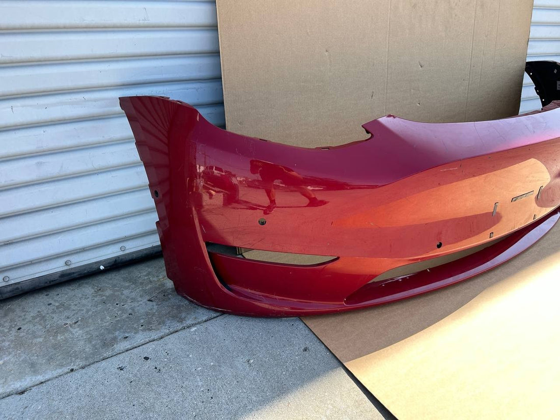 ✅Tesla Model Y 2020-2023 Front Bumper Cover OEM  1493745-00-A Red